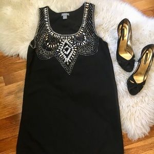 Hand beaded cocktail dress